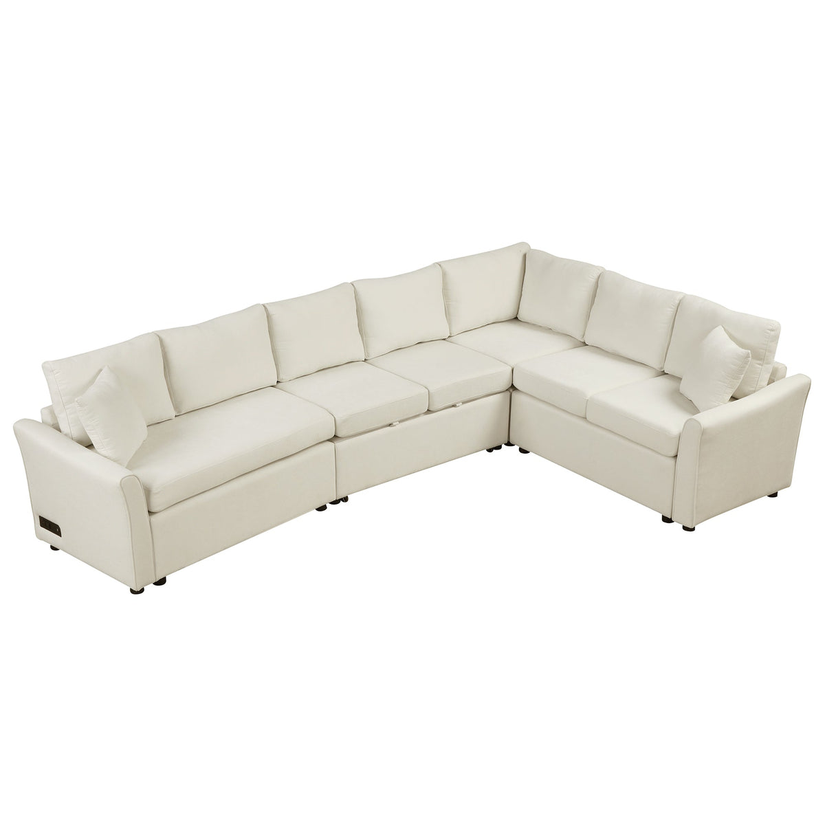124.8 Shaped Sofa Convertible Sofa Bed Pull ut SofOa Sleeper