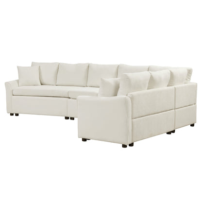 124.8 Shaped Sofa Convertible Sofa Bed Pull ut SofOa Sleeper