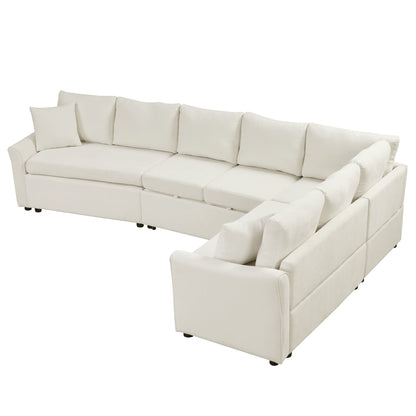 124.8 Shaped Sofa Convertible Sofa Bed Pull ut SofOa Sleeper