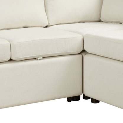 124.8 Shaped Sofa Convertible Sofa Bed Pull ut SofOa Sleeper