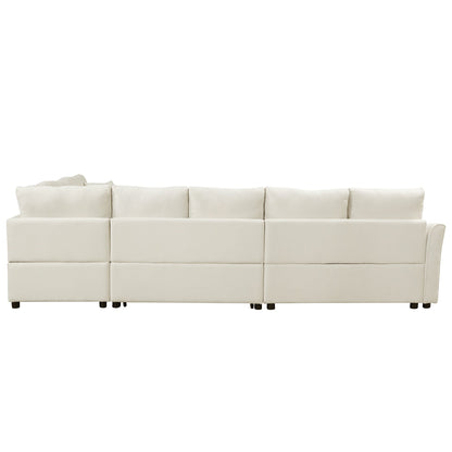 124.8 Shaped Sofa Convertible Sofa Bed Pull ut SofOa Sleeper