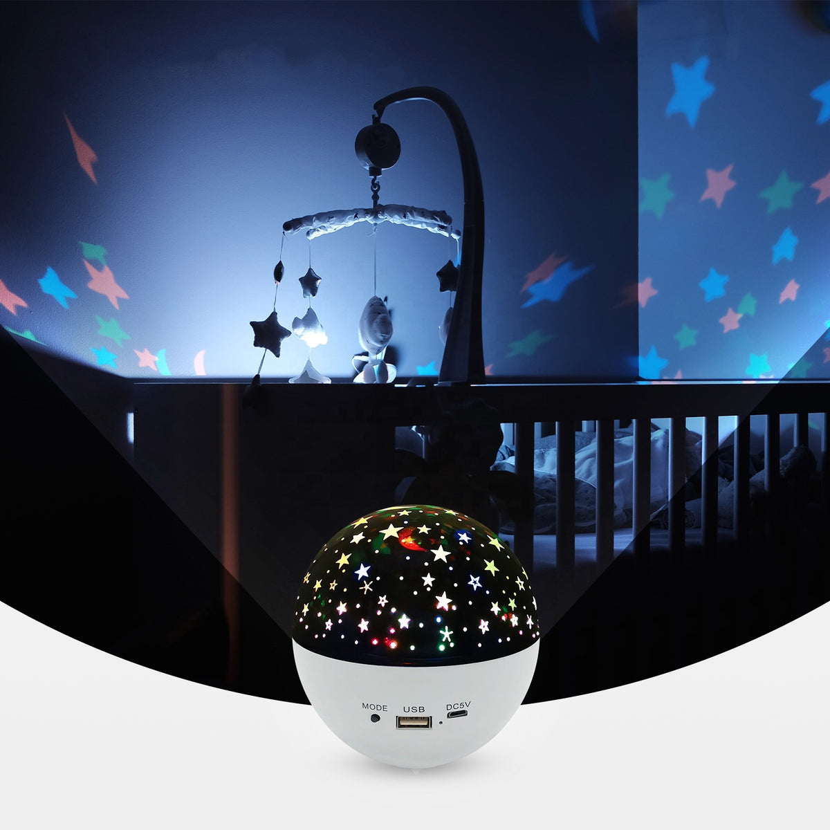 Night Light Projector for Kid Starry Lights LED Projector Star Moon Sky Ba