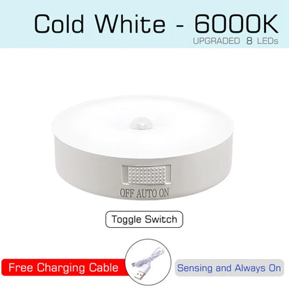 Motion Sensor Light USB Rechargeable Night Light LED Lamp