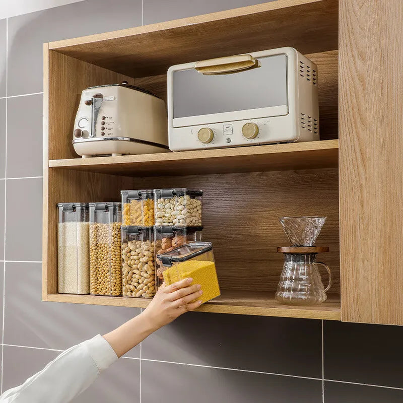 Plastic Kitchen and Pantry Organization Canisters