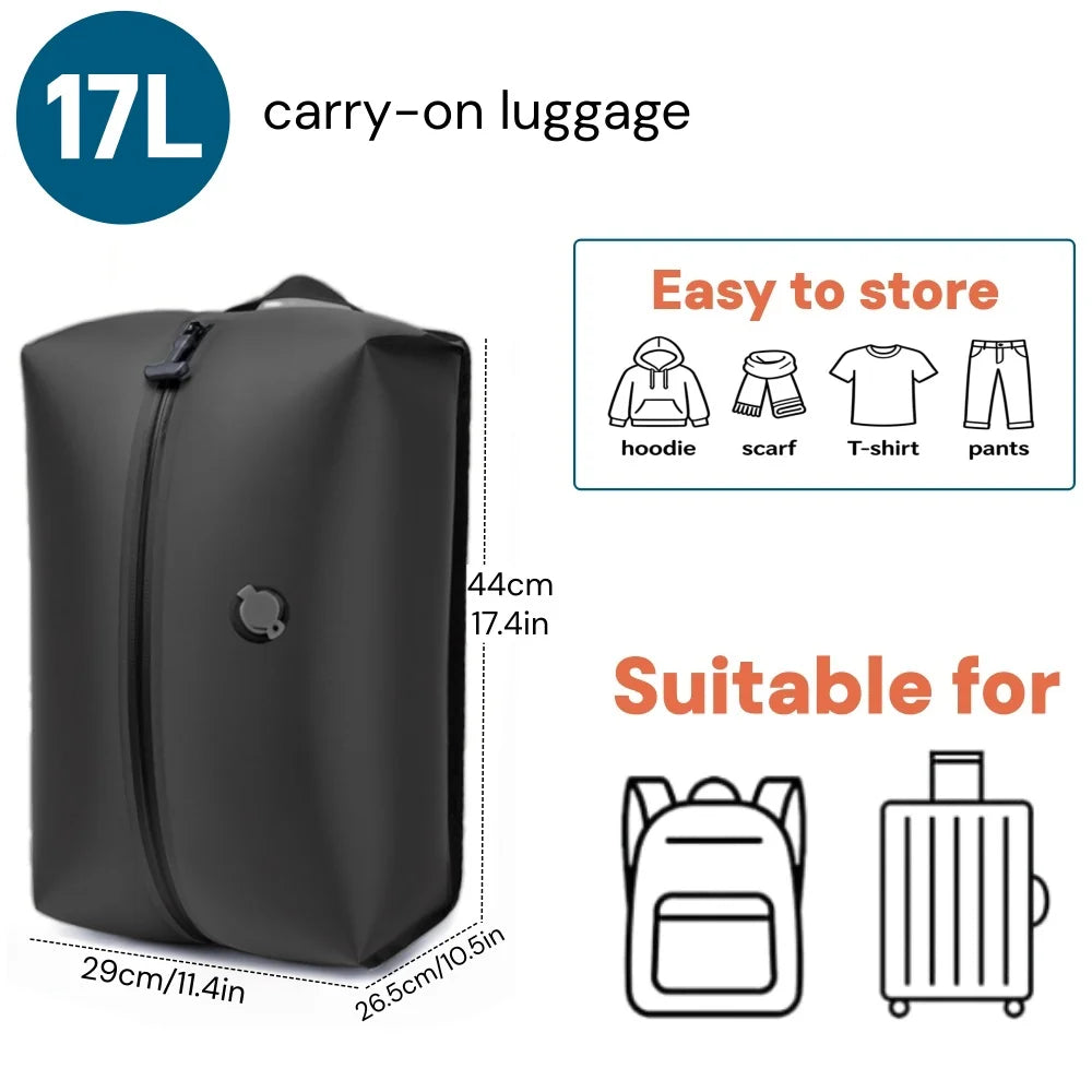 Vacuum Storage Bags, Travel Essentials Suitcases Clothes Organizer Packaging Bag