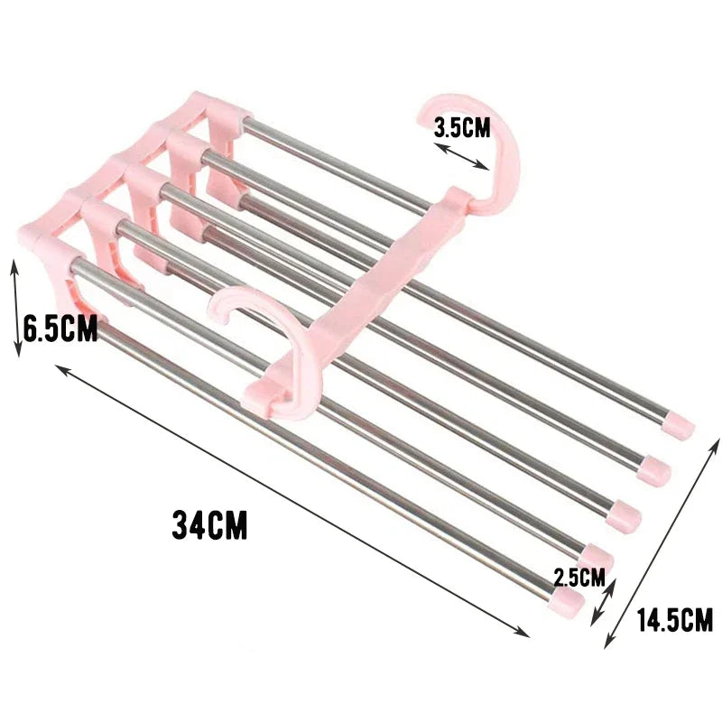Adjustable Multiple Fold Pants Hangers Pants Rack Hangers for Pants Clothes
