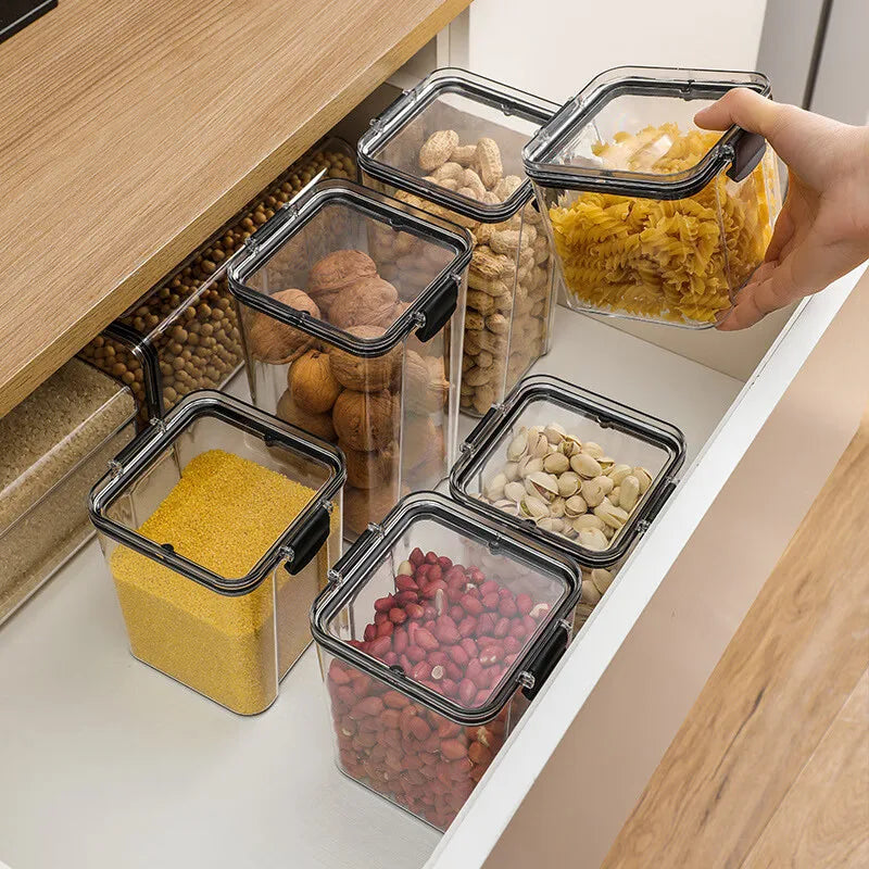 Plastic Kitchen and Pantry Organization Canisters