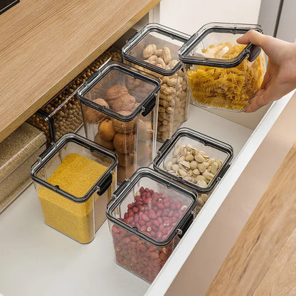 Plastic Kitchen and Pantry Organization Canisters