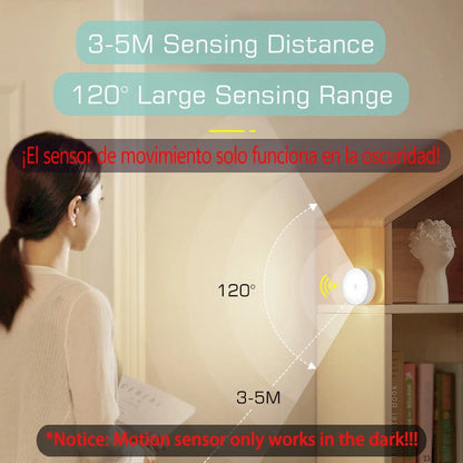 Motion Sensor Light USB Rechargeable Night Light LED Lamp
