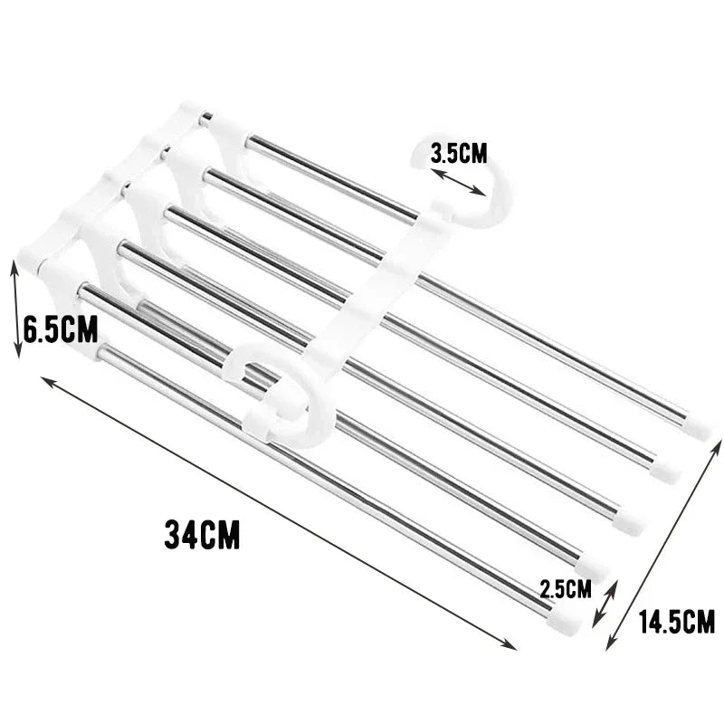 Adjustable Multiple Fold Pants Hangers Pants Rack Hangers for Pants Clothes