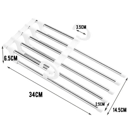 Adjustable Multiple Fold Pants Hangers Pants Rack Hangers for Pants Clothes