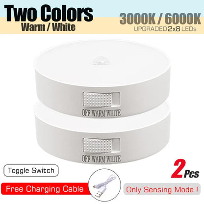 Motion Sensor Light USB Rechargeable Night Light LED Lamp