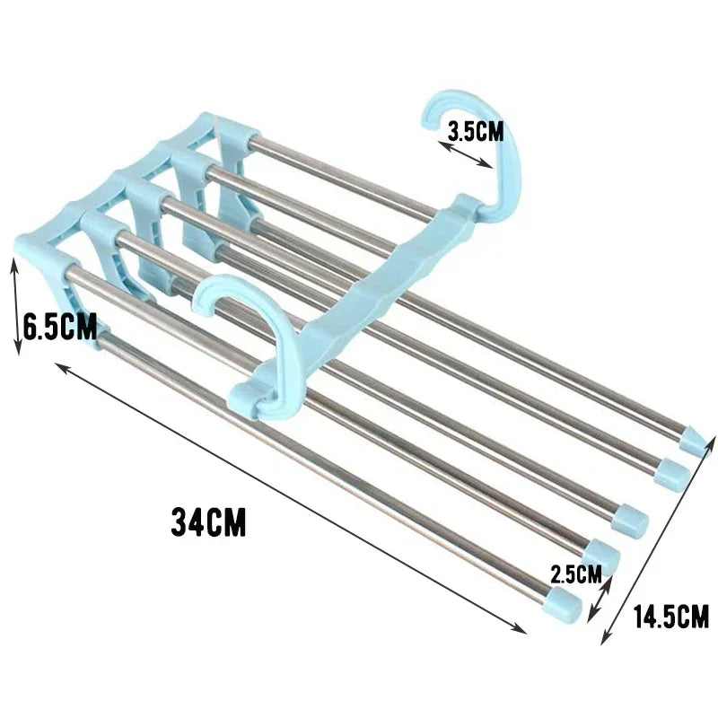 Adjustable Multiple Fold Pants Hangers Pants Rack Hangers for Pants Clothes