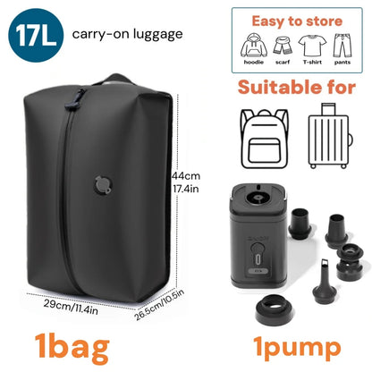 Vacuum Storage Bags, Travel Essentials Suitcases Clothes Organizer Packaging Bag