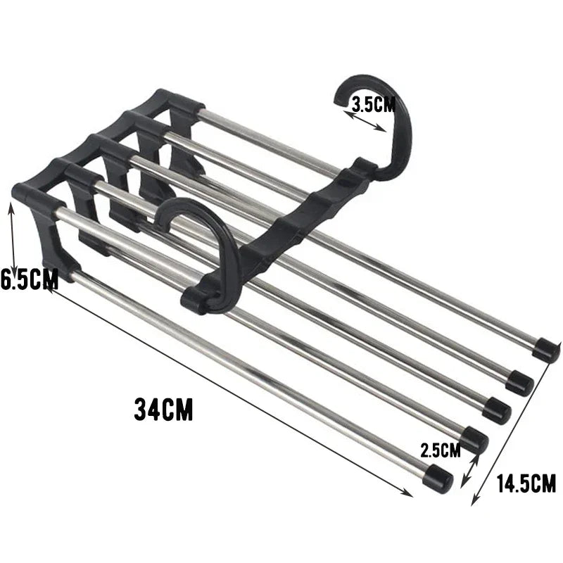 Adjustable Multiple Fold Pants Hangers Pants Rack Hangers for Pants Clothes