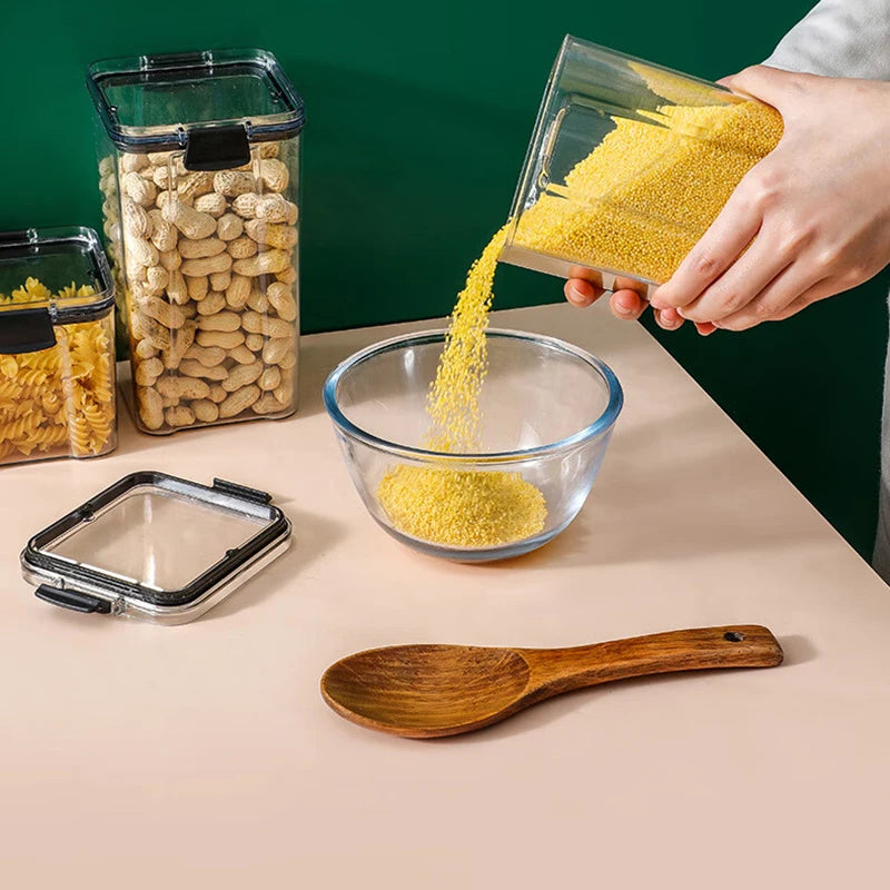 Plastic Kitchen and Pantry Organization Canisters