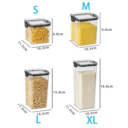 Plastic Kitchen and Pantry Organization Canisters