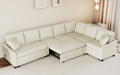 124.8 Shaped Sofa Convertible Sofa Bed Pull ut SofOa Sleeper