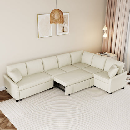 124.8 Shaped Sofa Convertible Sofa Bed Pull ut SofOa Sleeper