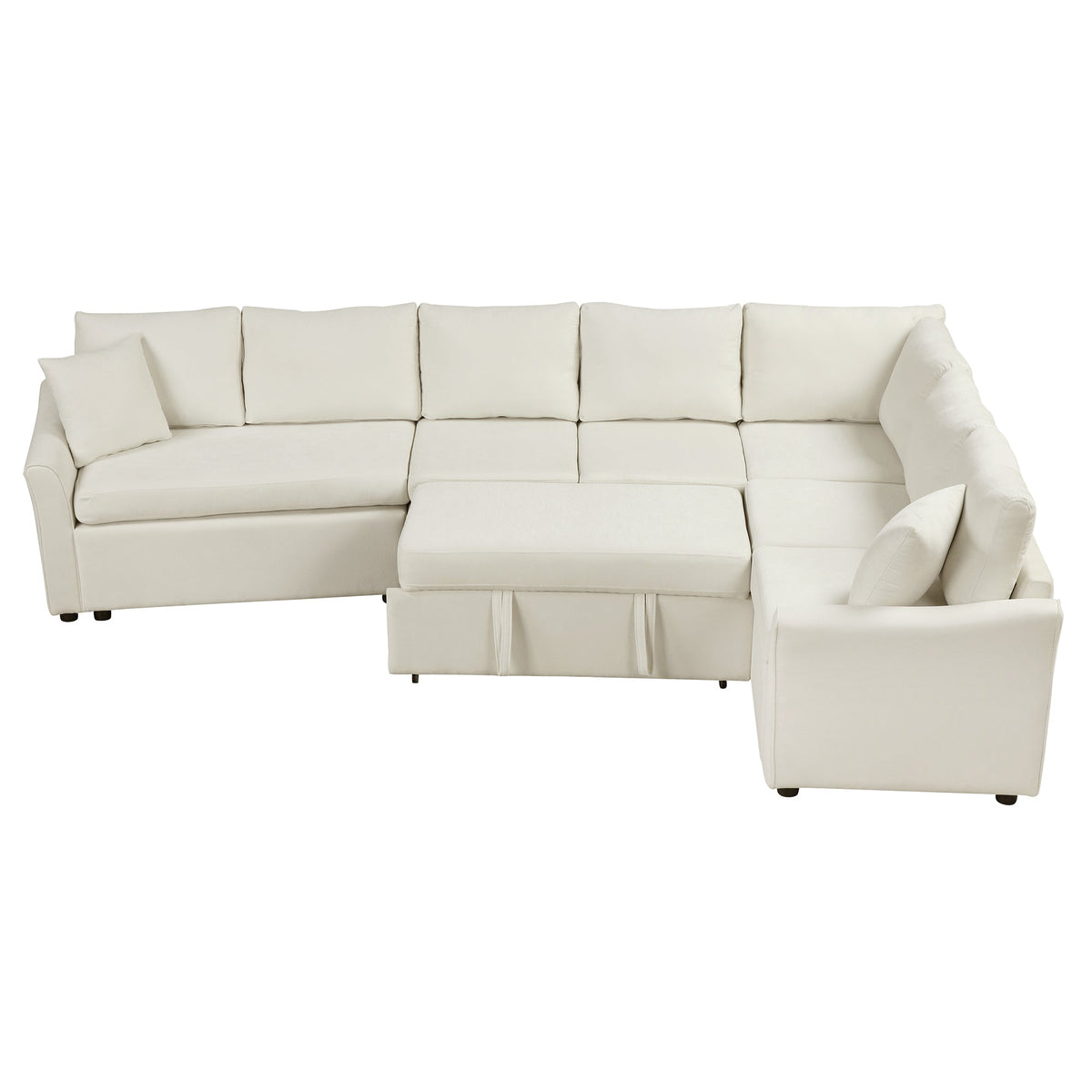 124.8 Shaped Sofa Convertible Sofa Bed Pull ut SofOa Sleeper
